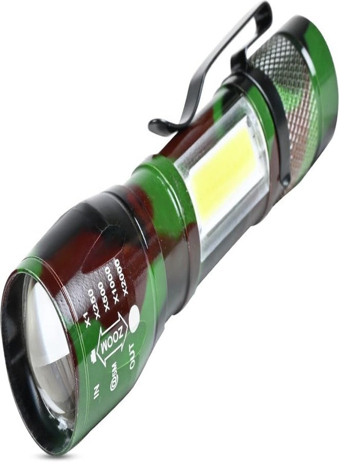 ECOSKY مصباح يدوي محمول قابل لإعادة الشحن عبر منفذ USB من ECOSKY Zoom Torch مزود بثلاثة أوضاع إضاءة (متعدد الألوان، 11 سم، قابل لإعادة الشحن) - Image 1